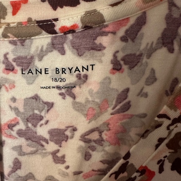 Lane Bryant Swing V Neck Fall Color Print Tank - Picture 3 of 3